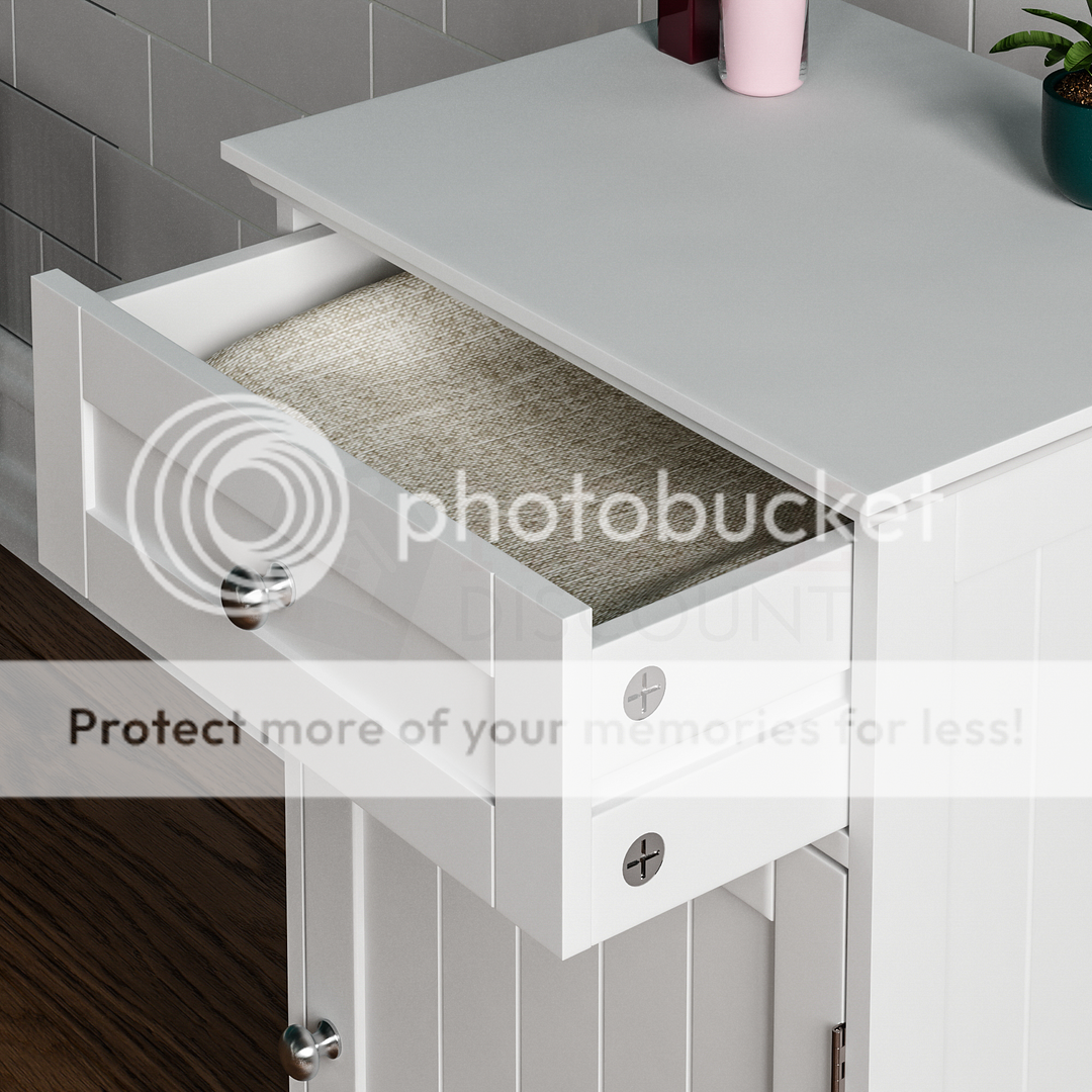 Priano Bathroom Door Drawer Wall Mounted Storage Free Standing